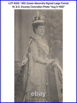 025 1902 Queen Alexandra Signed Large Format Coronation Photo Scarce