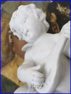 16 Large Antique Original French Porcelain Biscuit Putti signed KINSBURGER 19th