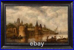 17th Century Dutch River Landscape JAN JOSEFSZ. VAN GOYEN (1596-1656) signed