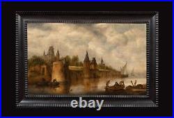 17th Century Dutch River Landscape JAN JOSEFSZ. VAN GOYEN (1596-1656) signed