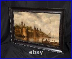 17th Century Dutch River Landscape JAN JOSEFSZ. VAN GOYEN (1596-1656) signed