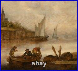 17th Century Dutch River Landscape JAN JOSEFSZ. VAN GOYEN (1596-1656) signed