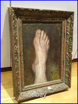 19th Century French Still Life Limb Foot Study Signed 1825 Theodore GÉRICAULT