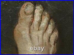 19th Century French Still Life Limb Foot Study Signed 1825 Theodore GÉRICAULT