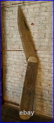 7 Feet Long Large Antique Trade Sign Pocket Knife Folk Art