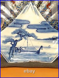 A Large Antique Japanese Nicely Hand Decorated Charger Signed Possibly Arita