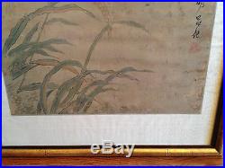 A Large and Important Chinese Antique Painting on Silk, Signed, Framed
