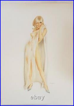 ALBERTO VARGAS 1988 NINE COLOR LIMITED EDITION LITHOGRAPH 29 3/4 X 21.5 in