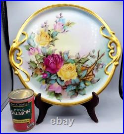 Antique 1875 Large 15 Royal Vienna Fischer & Mieg Hand-Painted Signed Plater