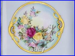 Antique 1875 Large 15 Royal Vienna Fischer & Mieg Hand-Painted Signed Plater
