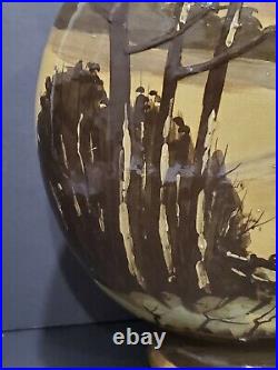 Antique 1891-1912 Thomas Forester & Sons Hand-Painted Large Vase -Signed I. Hale