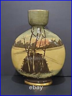 Antique 1891-1912 Thomas Forester & Sons Hand-Painted Large Vase -Signed I. Hale