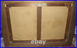 Antique 19th C Continental School Impressionist frame Initial K A M dated 1889