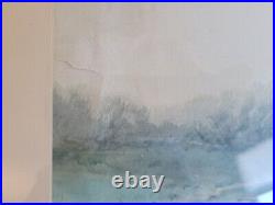 Antique British Lakeside WithC Painting Signed by Listed Artist S Mulholland