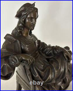 Antique Bronze Sculpture of a Nobleman signed by Theodore Coinchon (1814 1881)
