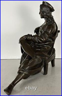 Antique Bronze Sculpture of a Nobleman signed by Theodore Coinchon (1814 1881)