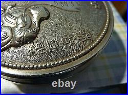 Antique Japanese Large Silver Trinket/Snuff box Hallmarked and Signed