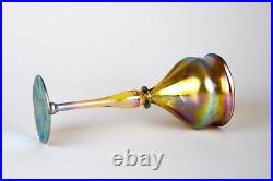 Antique LCT Tiffany Favrile Glass Princess Large Goblet Signed #O1063 Circa 1901