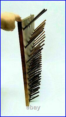 Antique Lab Drying Rack Wall Mount All Wood 72 Small 18 Large Peg 20 x 20 7LB