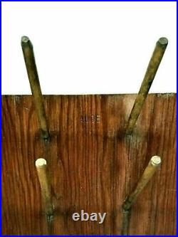 Antique Lab Drying Rack Wall Mount All Wood 72 Small 18 Large Peg 20 x 20 7LB