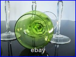 Antique Large 1 Glass Crystal Colour Shape Foil Balloon val st lambert Signed