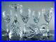 Antique Large 6 Glasses Wine Crystal Size Model Chantilly ST LOUIS Signed