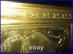 Antique Large Bronze Casket Box French Signed J. Chereau Le Bal Pare