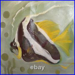 Antique Oil Painting Fish