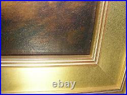 Antique Oil Painting On Canvas' John Linnell' 1792-1882. Signed