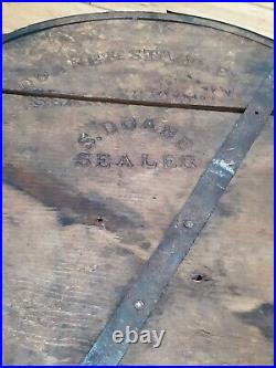 Antique Set Of 4 Large Dry Measure Grain Shaker Style Oak Bent Wood Searsburg VT