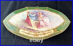 Antique Sevres Chateau De Tulleries French Large Jewelry Box Signed