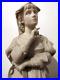 Antique Superb & Large 35´´ Italian Marble Young Girl Sculpture Signed Dante Zoi