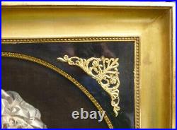 Antique Victorian Oil On Canvas Portrait Of Women English School 19th SIGNED