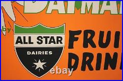 Batman All-Star Fruit Drink Large Store Sign 1966 VF/VF+ 1966 24 x 44