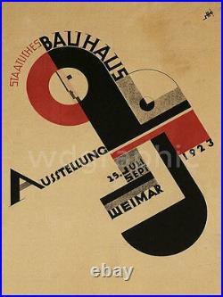 Bauhaus Art Exhibition 1923 Vintage Advertising Giclee Canvas Print 30x40