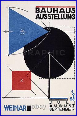 Bauhaus Design Poster 1923 Vintage Art Exhibition Giclee Poster Print 40x60
