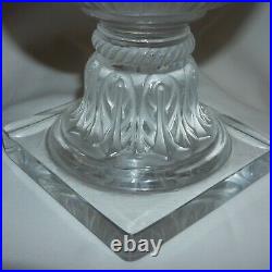 Beautiful Vintage Lalique Crystal Versailles Lrg Vase Glass Urn 14 Tall France