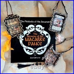 Esoteric book practical magic rare antique magical grimoire macabre death dance