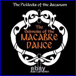 Esoteric book practical magic rare antique magical grimoire macabre death dance