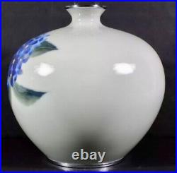 Extraordinary Large Taisho Showa Signed Ando Japanese Cloisonne Globular Vase