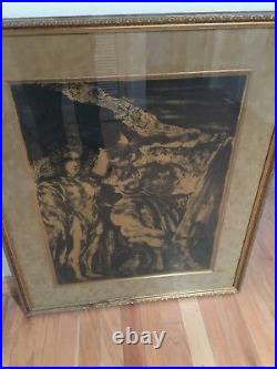 Francisco Corzas Framed Lithograph Easel 1969 HAND SIGNED 8/120