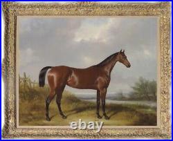 Hand-painted Old Master-Art Antique Animal Oil Painting horse on canvas30X40