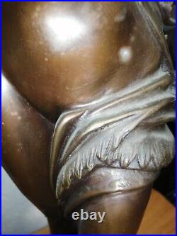 Hubert Gerhard large antique bronze sculptureDiana. Signed! 14kg