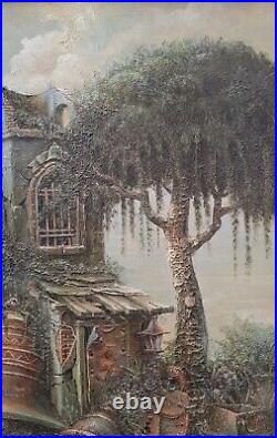 JACOB NOWOGRODER, Original Oil on Canvas, The Antique Bells House, COA Signed