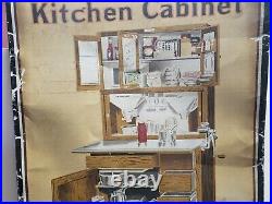 LARGE ULTRA RARE ANTIQUE Tin Hoosier Kitchen Cabinet sign Mason FRIENDSHIP NY
