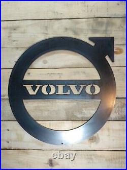 LARGE VOLVO LORRY Logo Metal Sign Hand Finished Wall VINTAGE GARAGE V8 truck