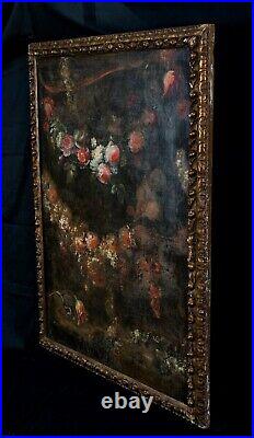 Large 17th century Dutch Old Master Still Life Flowers GASPER PIETER VERBRUGGEN