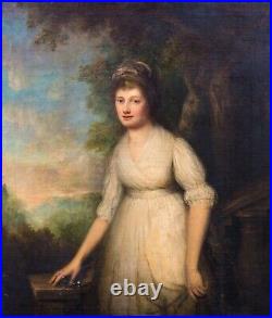 Large 18th Century English Portrait Actress Lady Mrs Sarah Siddons (1755-1831)