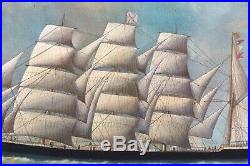 Large 19th Century Dutch Merchant Ship Study Eleanor Margaret by Joseph Witham