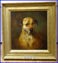Large 19th Century English Mastiff Dog Portrait William Weekes (1856-1904)